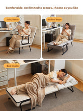 Folding Recliner Office Lunch Break Siesta Bed Dual-purpose Chair Household Dormitory Reclining Seat Back Sofa Chair